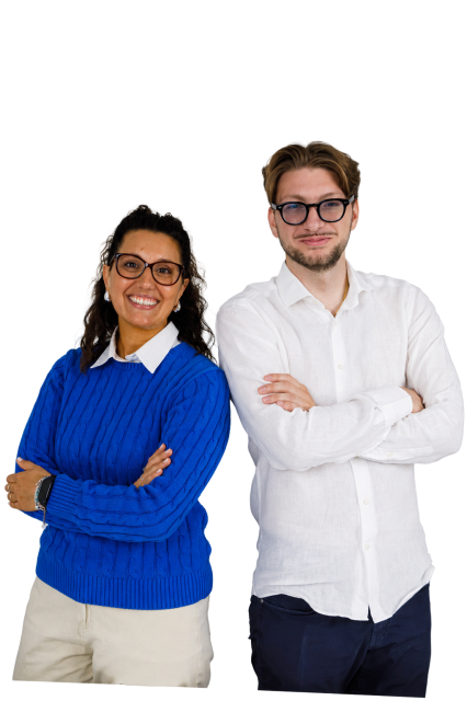 Due tecnici del team Ohm tech